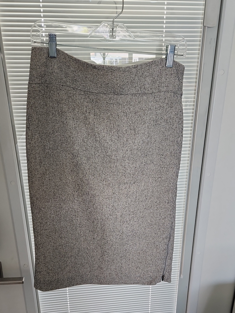 Express Classic White/Black Blend High Rise Pencil Skirt